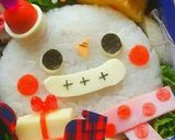 クリスマス弁当 マステ手袋のスノーマン♡作り方4写真