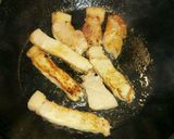 かぶと豚肉のごまソース炒め作り方3写真