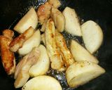 かぶと豚肉のごまソース炒め作り方4写真
