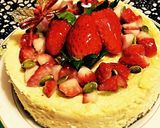 糖質制限◆星口金でピンクのローズケーキ作り方15写真