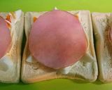 トースト ゆで卵とハムのチーズ焼き！作り方3写真