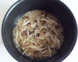 もち麦としめじのリゾット作り方4写真