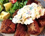 ヨーグルトで梅しそタルタル☆肉巻きチーズ作り方20写真