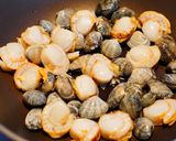 浅利とベビー帆立のワイン蒸し☆ディル風味作り方4写真