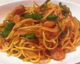 濃厚ナポリタン 炒めない混ぜパスタ作り方5写真
