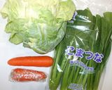 小松菜と人参とキャベツのナムル♪生姜入り作り方1写真