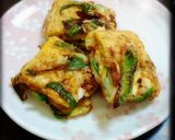 具沢山♪ピーマンたっぷり玉子焼き作り方5写真