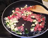 牛肉とズッキーニのクリームパスタ作り方5写真