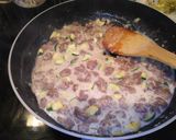 牛肉とズッキーニのクリームパスタ作り方8写真