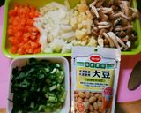 ＊子供も大人も野菜ジュースドライカレー＊作り方1写真