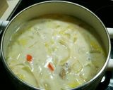 白菜と鶏肉の、とろとろクリームシチュー♪作り方3写真