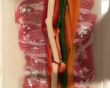 クリスマスに♪彩り野菜のポークロール作り方6写真