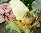 カボチャの皮サラダ作り方3写真