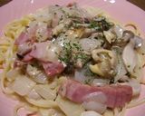 カップスープの素で作るクリームパスタ作り方4写真