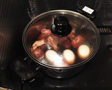 鶏もも肉と卵のすき焼きのタレ煮込み作り方2写真