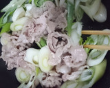 白菜と春菊と豚肉のさっぱり中華炒め♪作り方5写真