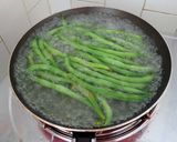 さやいんげんと挽肉の豆鼓炒め作り方1写真