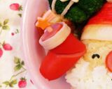 キャラ弁♡クリスマスサンタさんとトナカイ作り方6写真