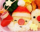 キャラ弁♡クリスマスサンタさんとトナカイ作り方8写真