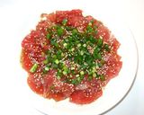 マグロの刺身♪簡単・ピリ辛・ワサビ・生姜作り方5写真