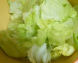 ☆親鶏とレタスののりサラダ☆作り方4写真