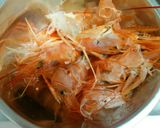 トマトソースDE水漬けエビクリームパスタ作り方3写真