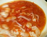 トマトソースDE水漬けエビクリームパスタ作り方13写真