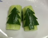 きゅうりで簡単♬クリスマスツリー☆作り方2写真