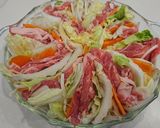 白菜と豚肉のレンジ蒸し作り方1写真
