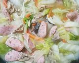 ハーブ入りソーセージで♪コンソメスープ☆作り方6写真