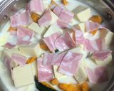 南瓜とこうや豆腐のコンソメミルク煮作り方3写真