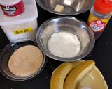 混ぜるだけケーキ　バナナとヨーグルト作り方1写真