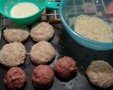 メンチカツ天ぷら衣でジューシー作り方4写真
