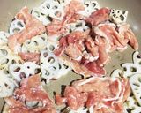 豚バラと蓮根のピリ辛炒め作り方3写真