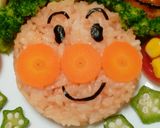 ボリューム満点誕生日アンパンマンプレート作り方1写真