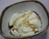電子レンジで簡単☆生姜が香る手作り豆腐♪作り方4写真