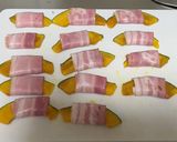 ベーコン巻き南瓜のイタリアンチーズ焼き♡作り方3写真