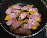ベーコン巻き南瓜のイタリアンチーズ焼き♡作り方4写真