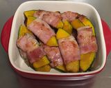 ベーコン巻き南瓜のイタリアンチーズ焼き♡作り方5写真