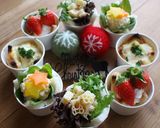 パンカップでカラフルリース♪作り方13写真