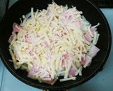 フライパンでポテトのベーコンチーズ焼き作り方4写真