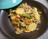 カレー風味の肉じゃが温野菜サラダ作り方6写真