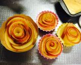 簡単☆豪華‼︎りんごの薔薇カップケーキ作り方6写真