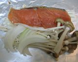 きのこと鮭のホイル焼き☆味噌マヨソース作り方3写真