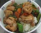 鶏とししとうのスタミナ丼作り方6写真