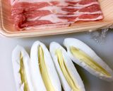 【豚バラぐるぐる巻き】はんぺんチーズ編作り方2写真