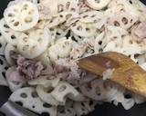 こってり♪ れんこんと豚肉のきんぴら作り方3写真