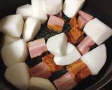 ごろっとカブとベーコンのごちそうスープ作り方2写真