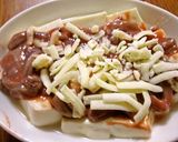おつまみに☆いかの塩辛の豆腐グラタン作り方2写真