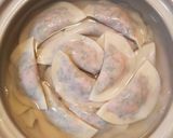 土鍋で簡単！春菊の水餃子作り方6写真